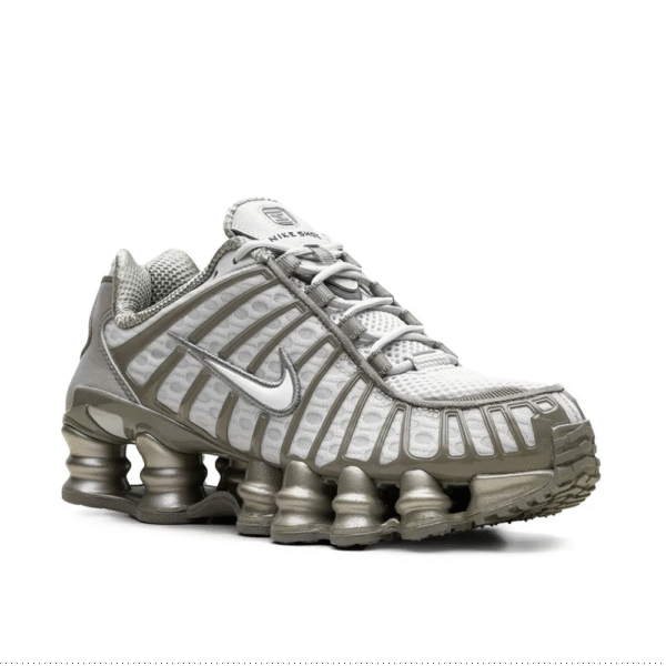 Nike Shox TL "Light Silver/White/Light Army" - Image 3